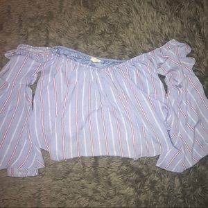 Bell sleeved slight crop top. Worn once!